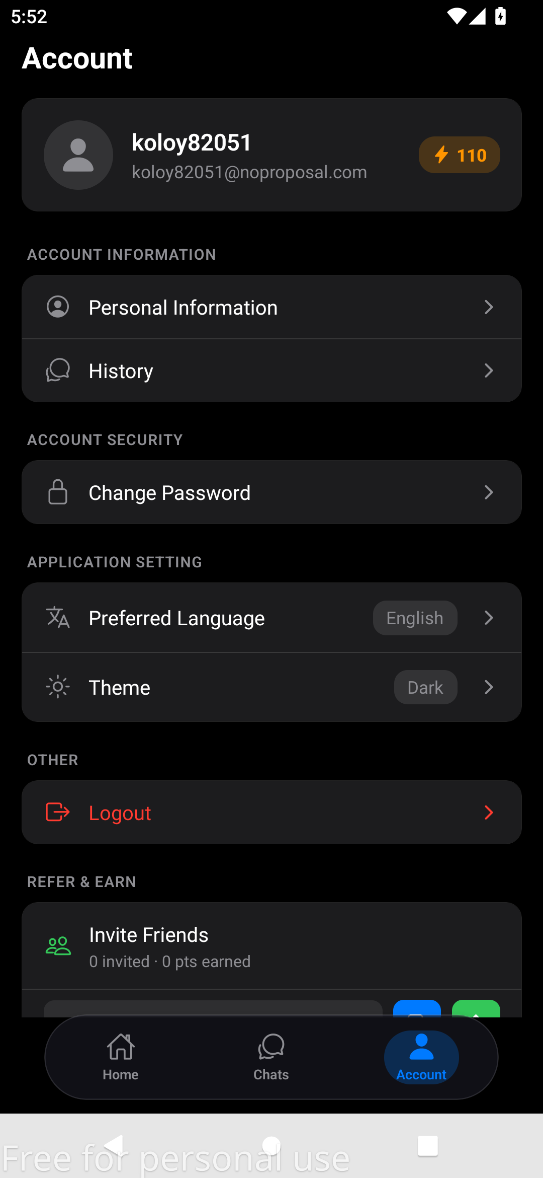 YOUR PROFILE